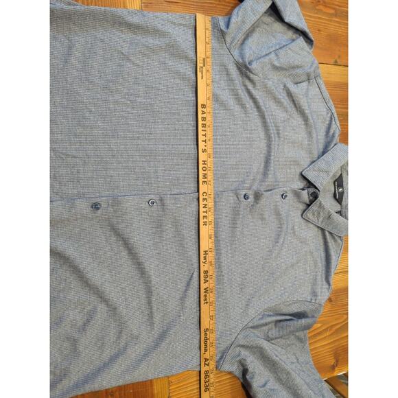 Hart Shaffner Marx Long Sleeve 100 Percent Cotton Shirt Blue Men XXL - Picture 3 of 6